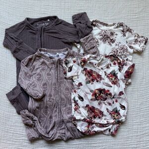 KATE QUINN & BRAVE LITTLE ONES Spring Bundle - NB Girl - Purple Floral